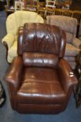 Brown Leather Reclining Chair