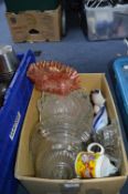 Box of Assorted Glassware