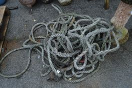 Quantity of Rope and a Pulley