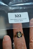 9ct Gold Ring with Letter "B" Size:O