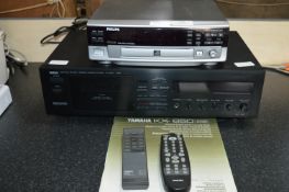 Yamaha Stereo Cassette Deck and a Philips Audio CD