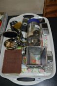 Tray Lot of Assorted Collectibles; Soldier Pay Boo