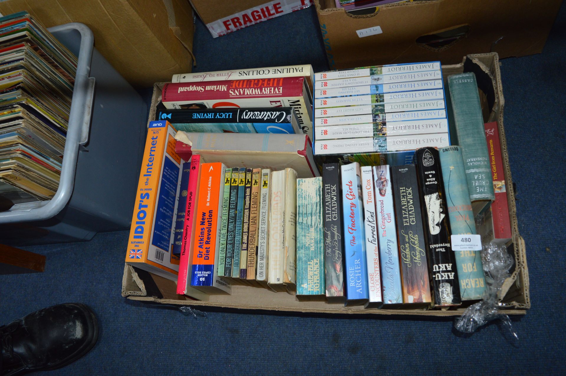 Box of Assorted Paperback and Hardback Books