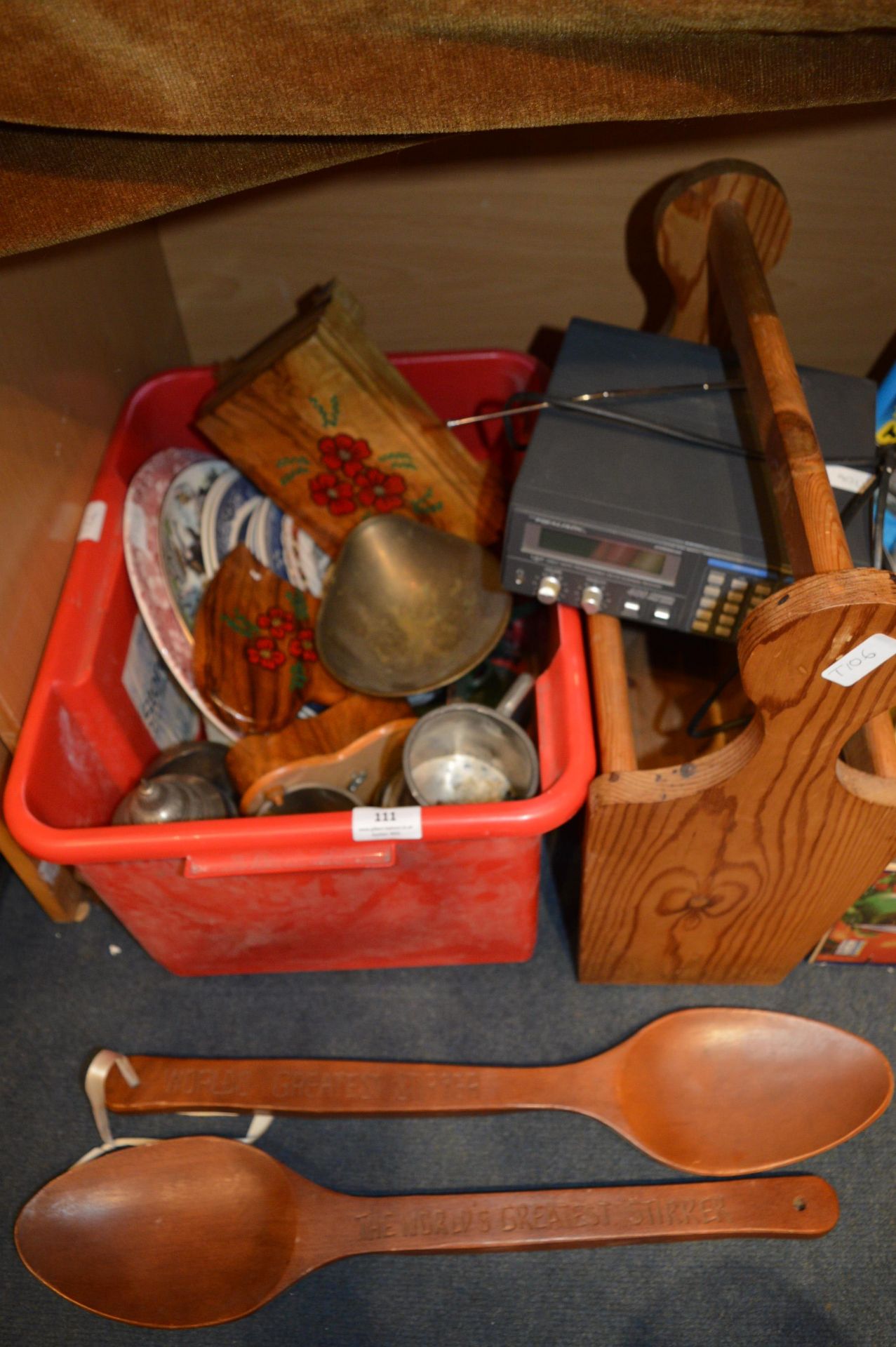 Assorted Items Including Kitchen Scales, Magazine