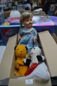 Vintage Doll and Sooty & Sweep Puppets