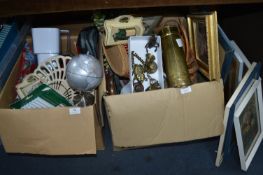Two Large Boxes of Household Items and a Collecti