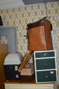 Assorted Lot of Items Including Small Three Drawer
