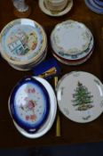 Collection of Decorative Plates Including Spode, e