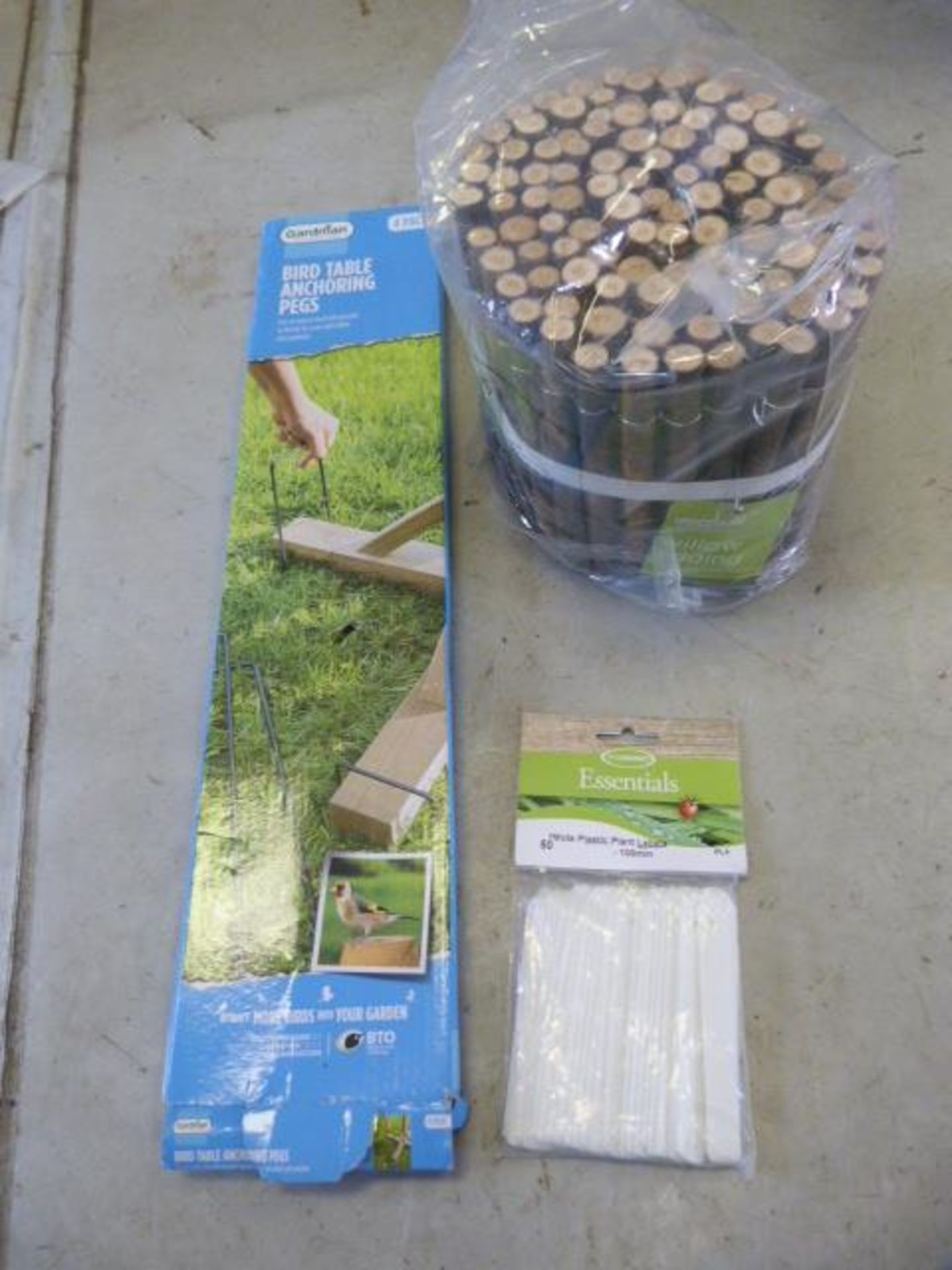 *Bird Table Anchor Pegs, Plastic Plant Tags and a