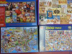Four 1000 Piece Puzzles
