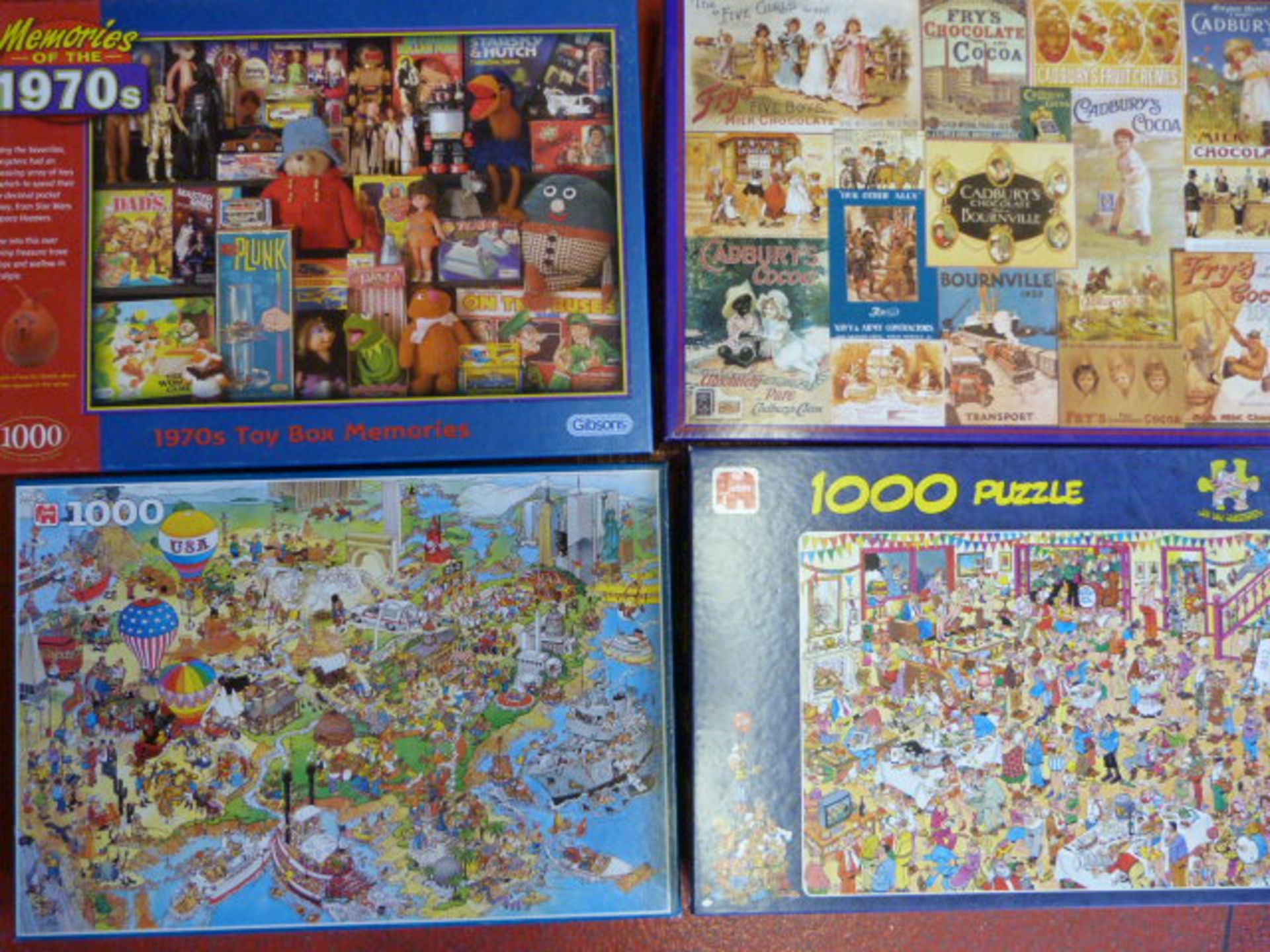 Four 1000 Piece Puzzles