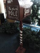 Tin North Pole Letter bos "Letters for Santa"