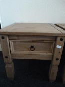 Small Modern Pine Side Table 54x54x55cm