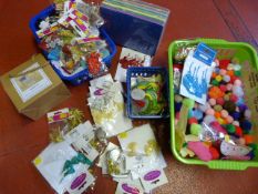 Box of Sewing and Craft Accessories