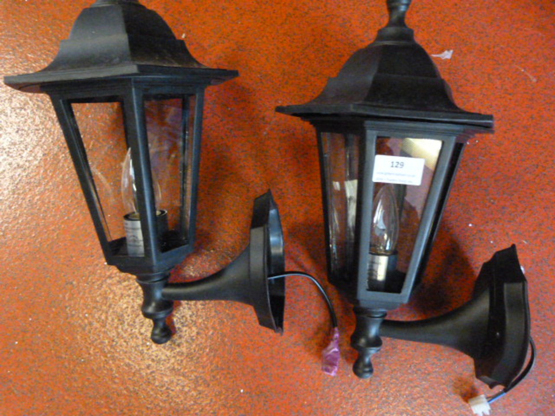 Pair of Victorian Style Wall Mounted Lamps