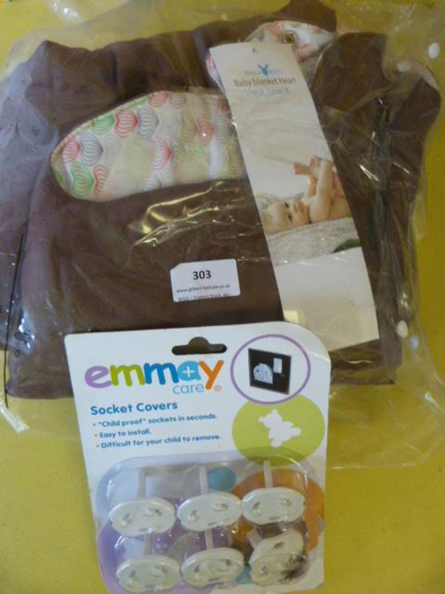 *Baby Blanket and a Set of Six Emmay Socket Covers