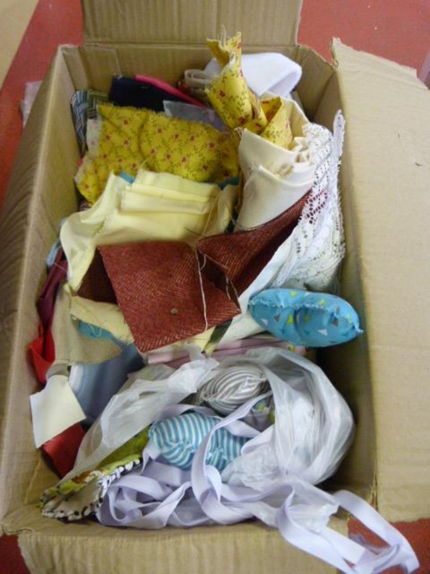 Box of Fabric Offcuts