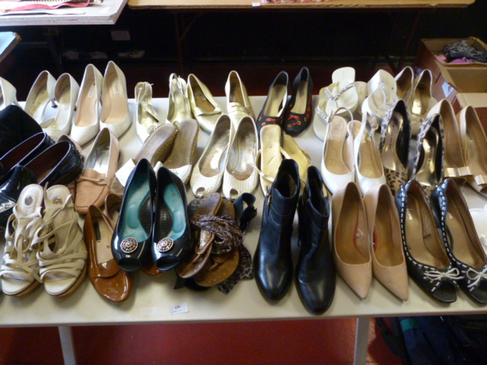 Table of Shoes (Worn)