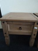 Small Modern Pine Side Table 54x54x55cm