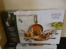 *Cermalon Five Piece Copper Cookware Set