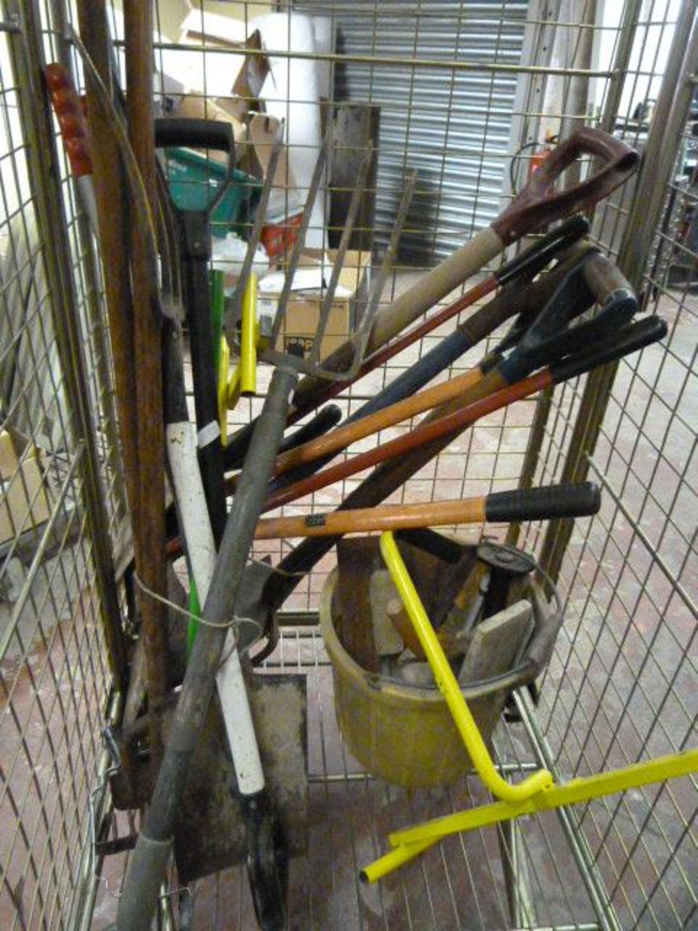 Cage of Gardening and Plastering Tools