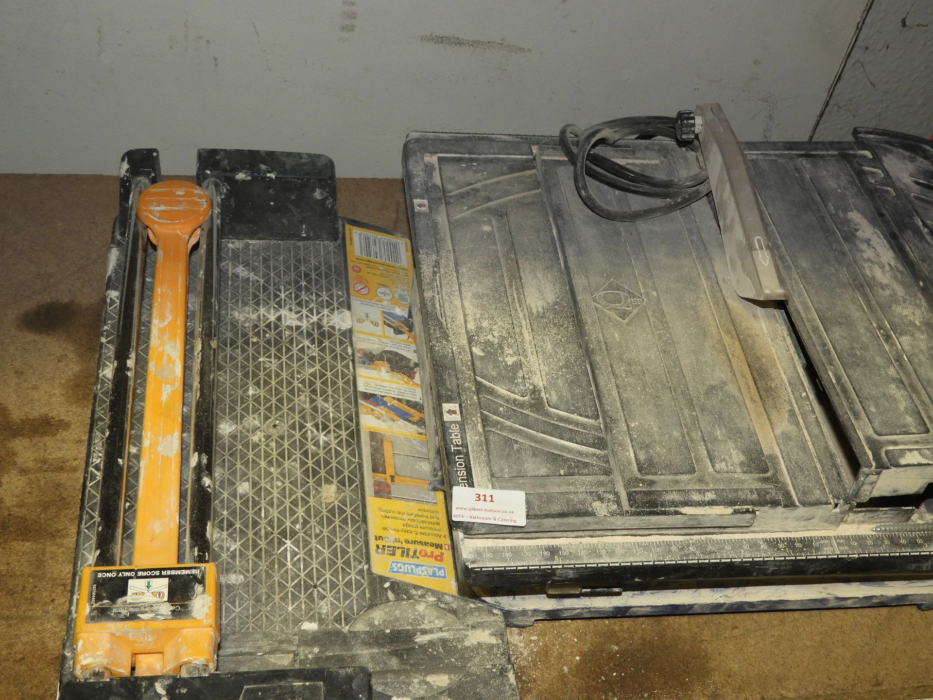 Diamond Tipped Tile Cutter and a Manual Tile Cutte