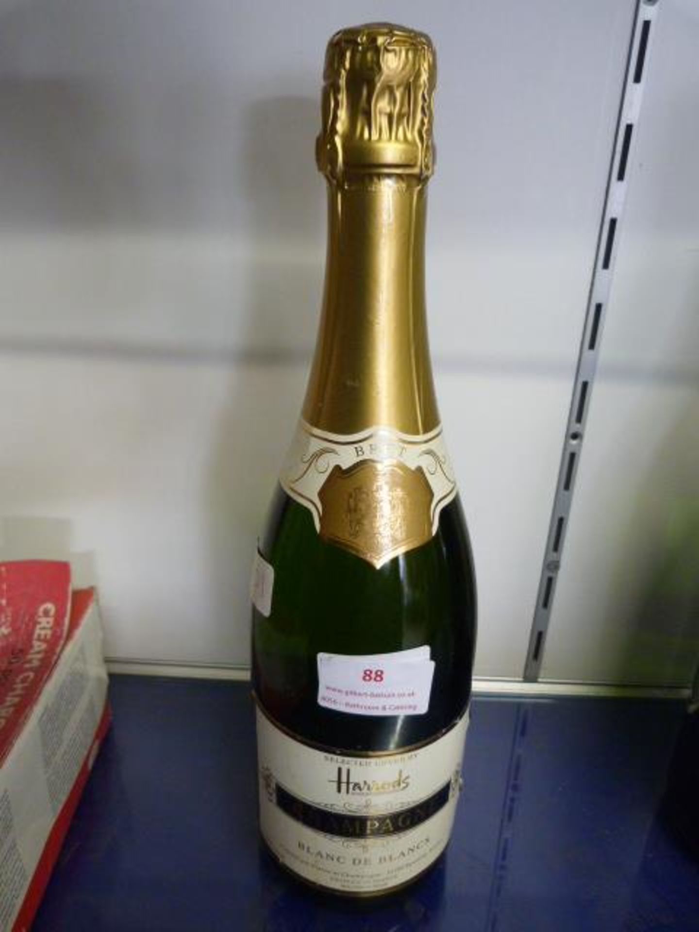 75cl Bottle of Harrods Blanc de Blancs Champagne