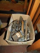 Box Containing Assorted Sockets, Ring Spanners, Wi