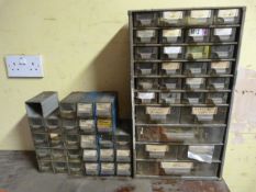 Two Metal Framed Multi Drawer Storage Units