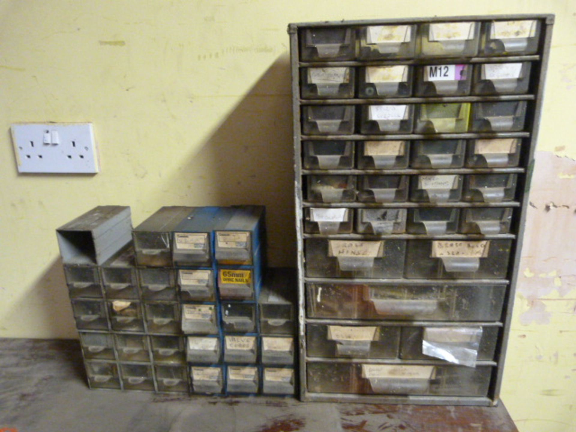 Two Metal Framed Multi Drawer Storage Units