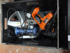 Box of Assorted Power Tools