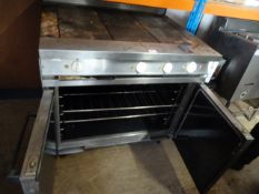 Double Door Oven with Hot Plate