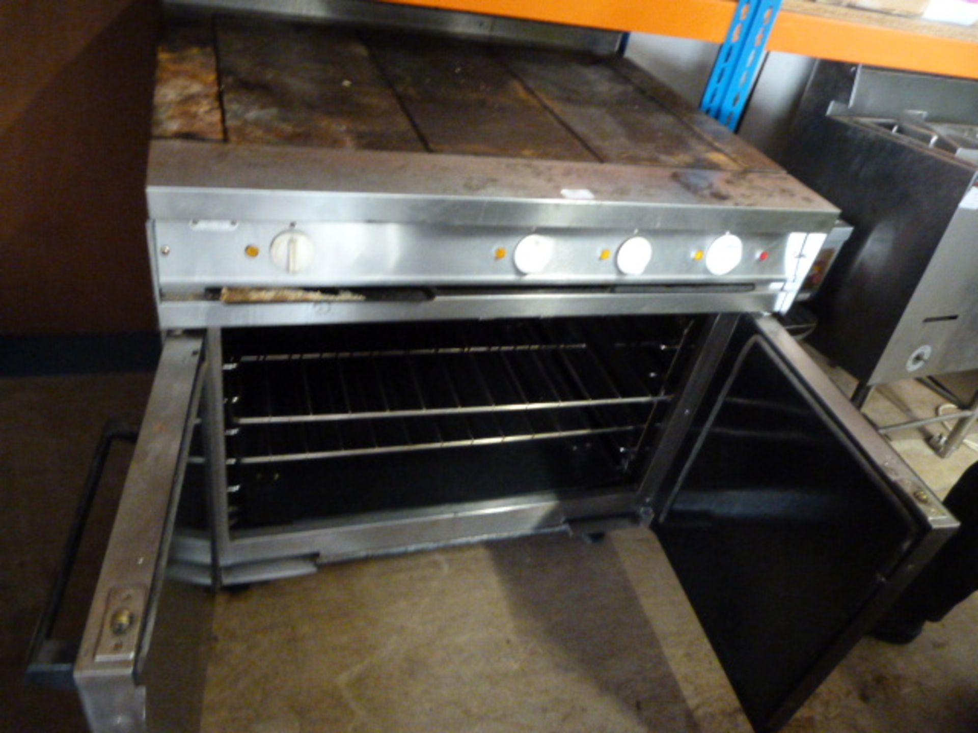 Double Door Oven with Hot Plate