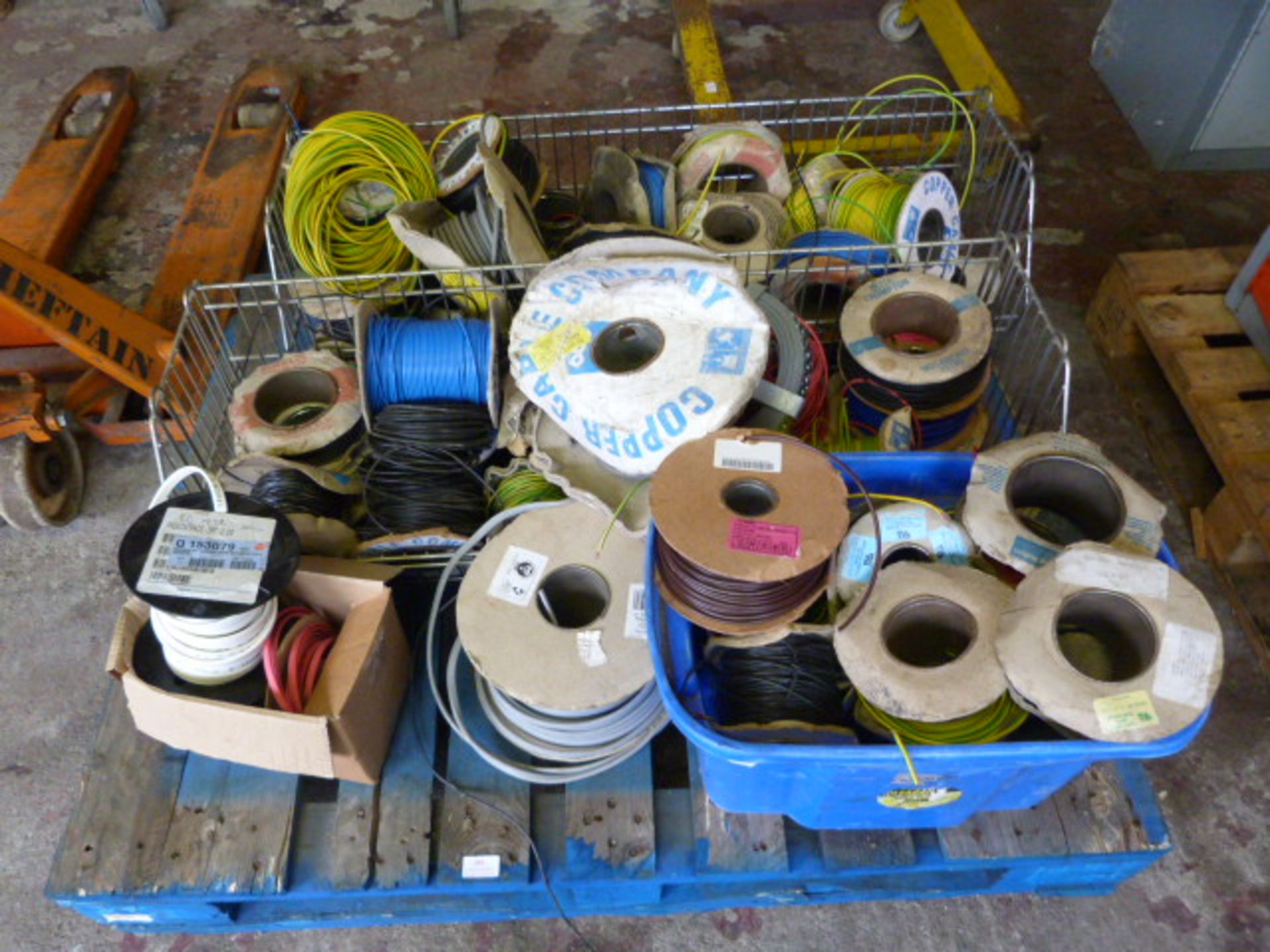 *Pallet of Assorted Wire and Cable