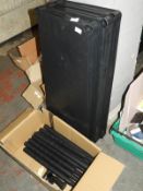 *Three Tier Black Plastic Storage Shelves