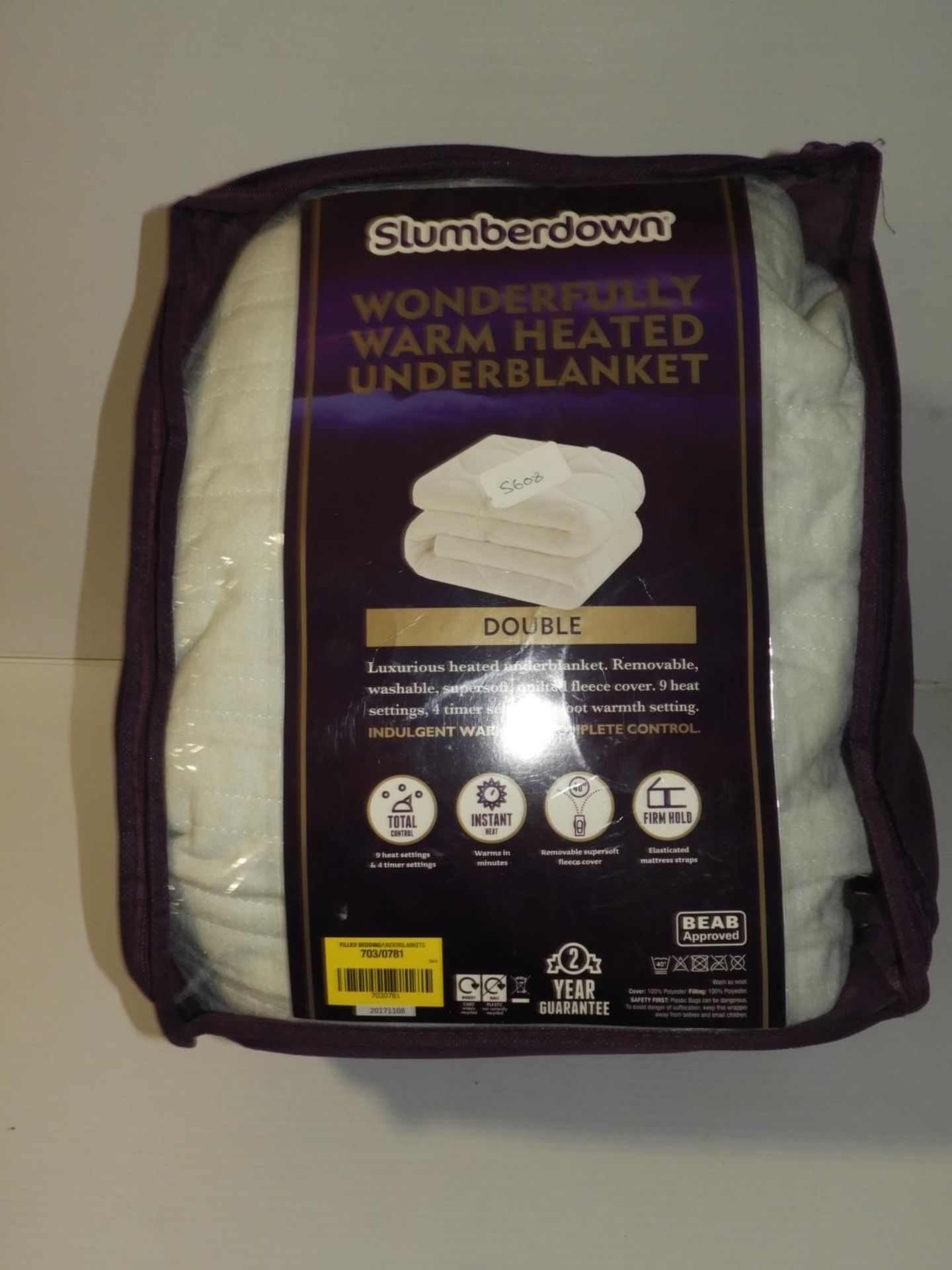 Slumberdown "Wonderfully Warm" Heated Underblanket