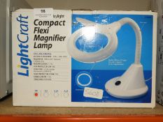 Light Craft Flexi Magnifier Desk Lamp