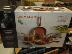 *Set of Cermalon Copper Coated Pans