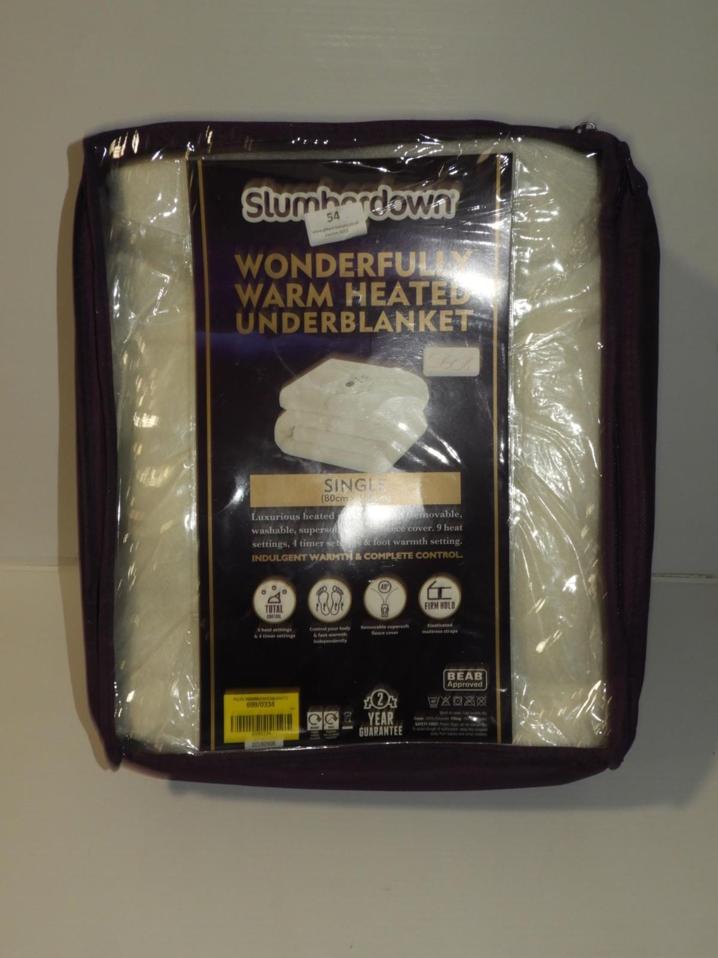 Slumberdown "Wonderfully Warm" Heated Underblanket