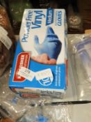 *Two Boxes of Blue Latex Gloves Size:Medium