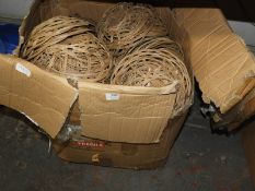 *Box Containing Wicker Baskets