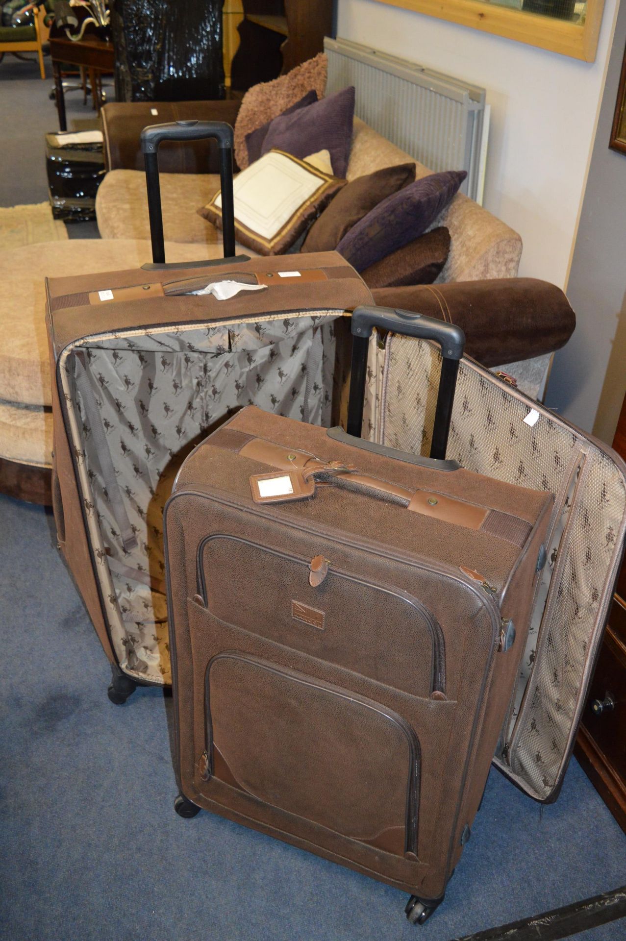 Large Kangol Two Piece Luggage Set
