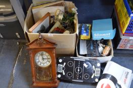 Assortment of Household Items, Clocks, etc.