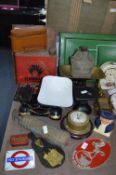 Assortment of Vintage Collectibles; Scales, Brassw