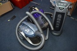 Dyson Vacuum, Electrolux Vacuum and a Small Uprigh