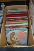 Box of Vintage LP Records