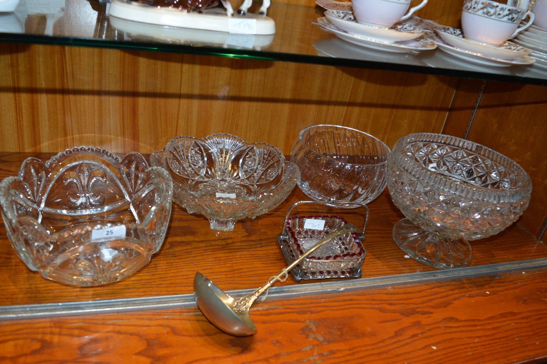 Collection of Cut Glassware, Fruit Bowls, Punch Bo