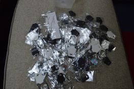 Tub Containing a Large Quantity of New Stock Pendants and Necklaces