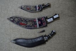 Three Decorative Dagger with Sheaths