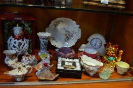 Assortment of Pottery and Glassware Including Pola